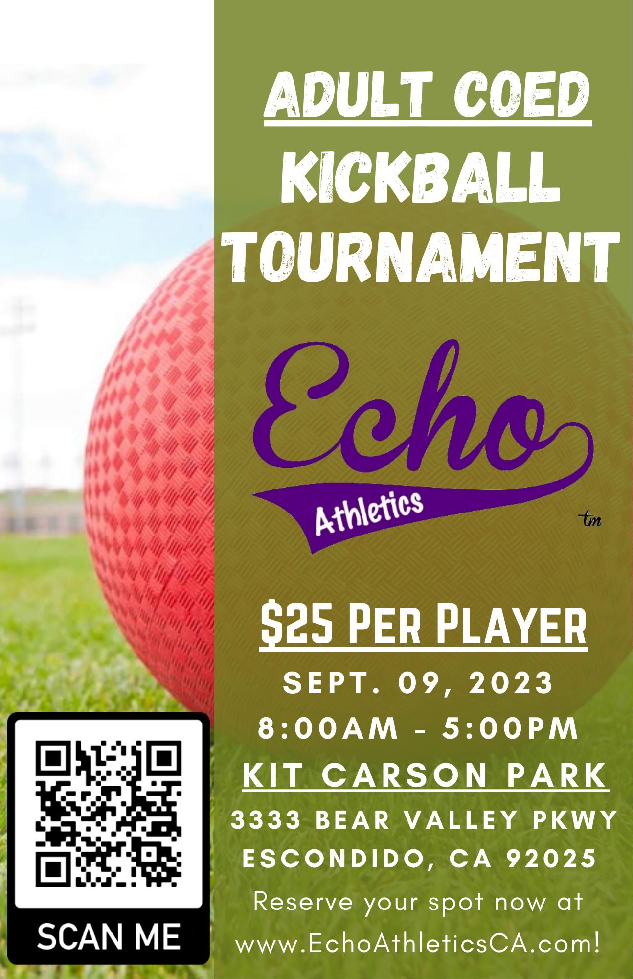 ECHO Founders Cup Kickball Tournament SEPT. 2023